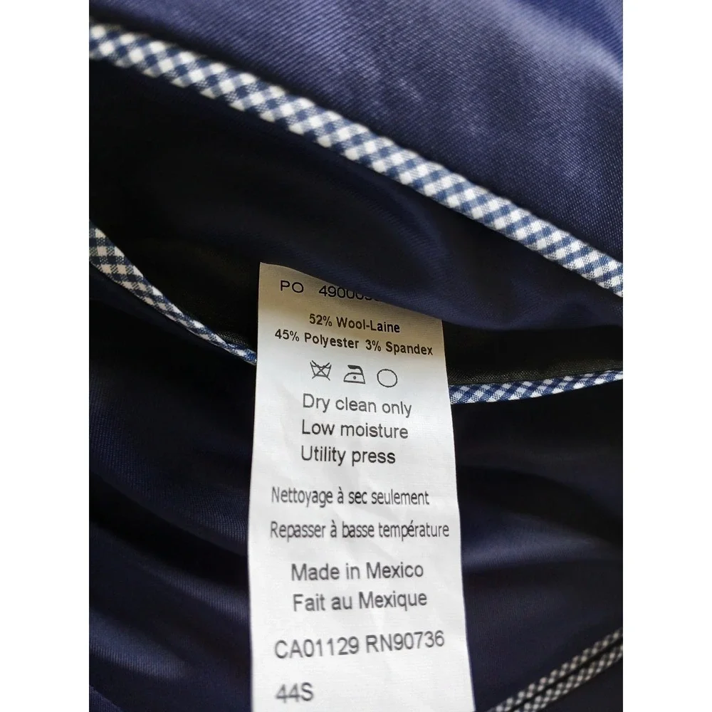 Tommy Hilfiger Blue Wool Blend Modern Fit Blazer Sports Coat Men's Size *44R